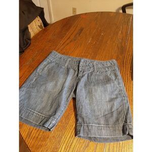 Size 2 American Eagle Outfitters AEO Blue Denim Blue Jean Shorts Cotton Casual